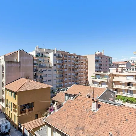 Charming Studio With Balcony And Beautiful Mountain View In - Welkeys Ницца